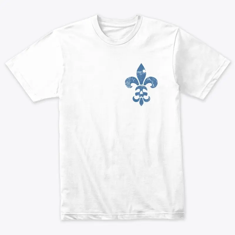 White and Blue Damned Fleur-de-lis